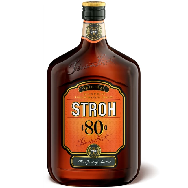Spiced Rum Stroh 80% Alc 1L